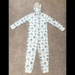 EUC! Cute Penguin Holiday Onesie Pajamas